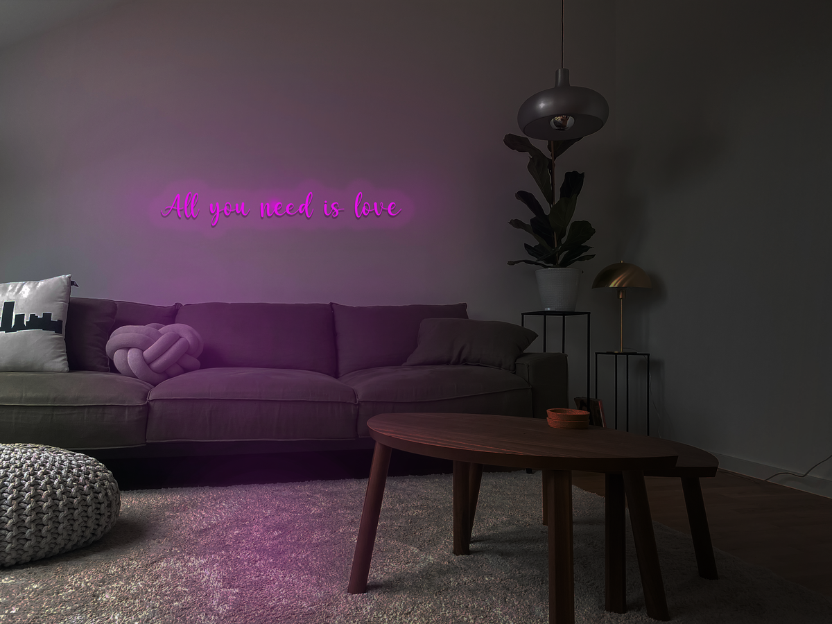Fabrique du néon all you need is love