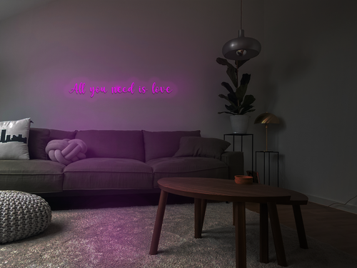 Fabrique du néon all you need is love