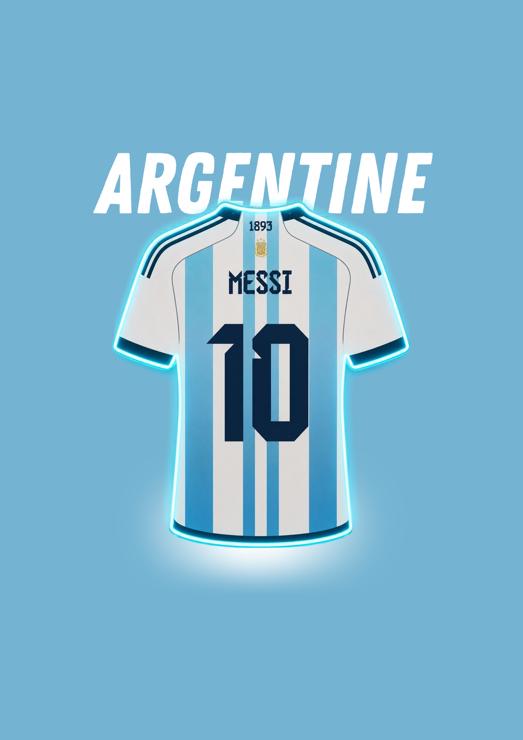 Néon Maillot de football Coupe du monde