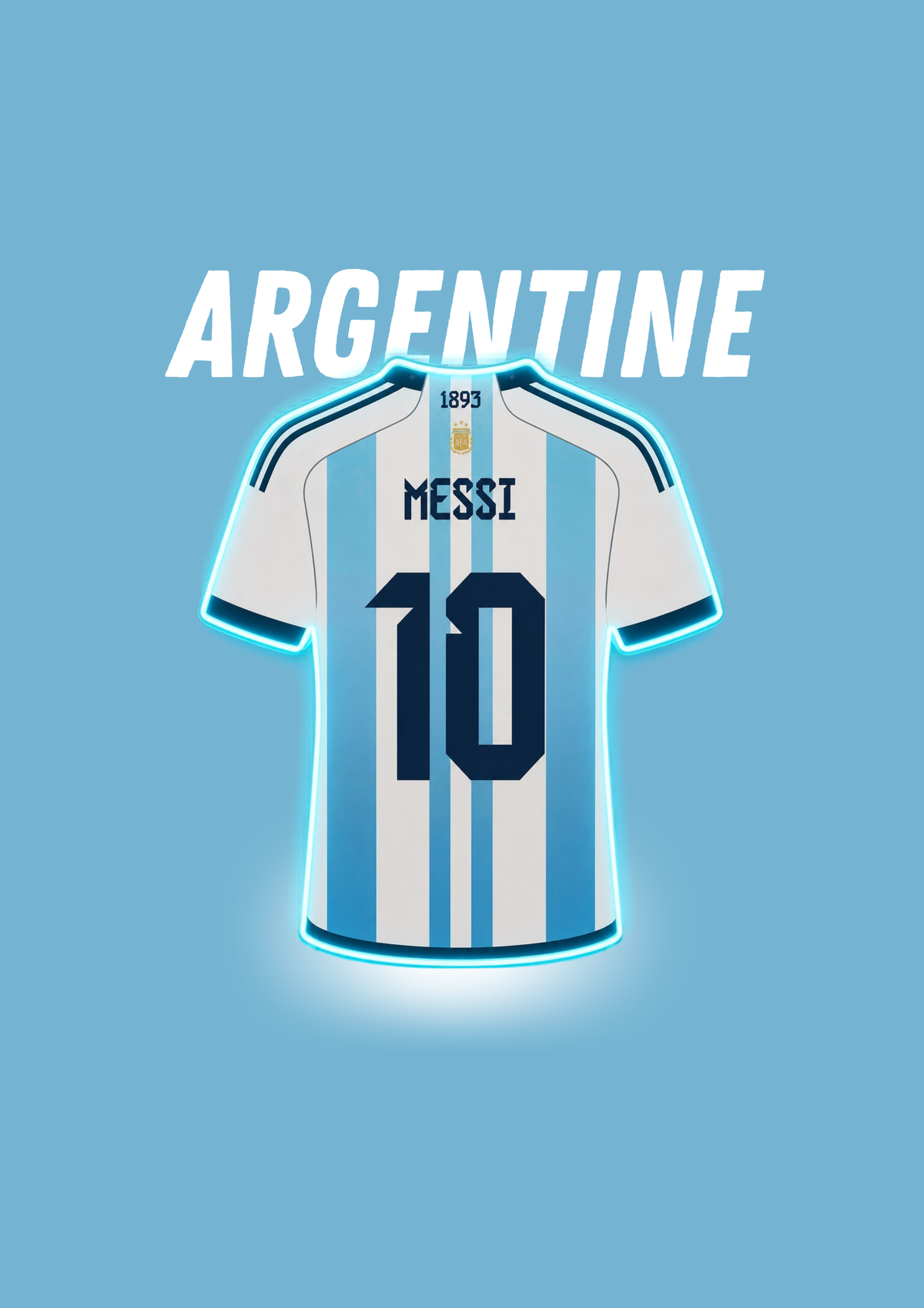 Néon Maillot de football Coupe du monde