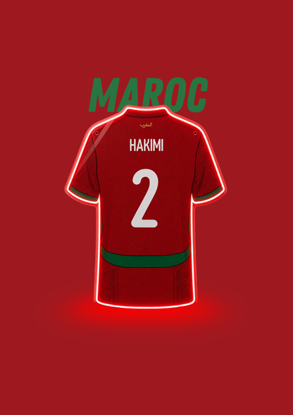 Néon Maillot de football Coupe du monde
