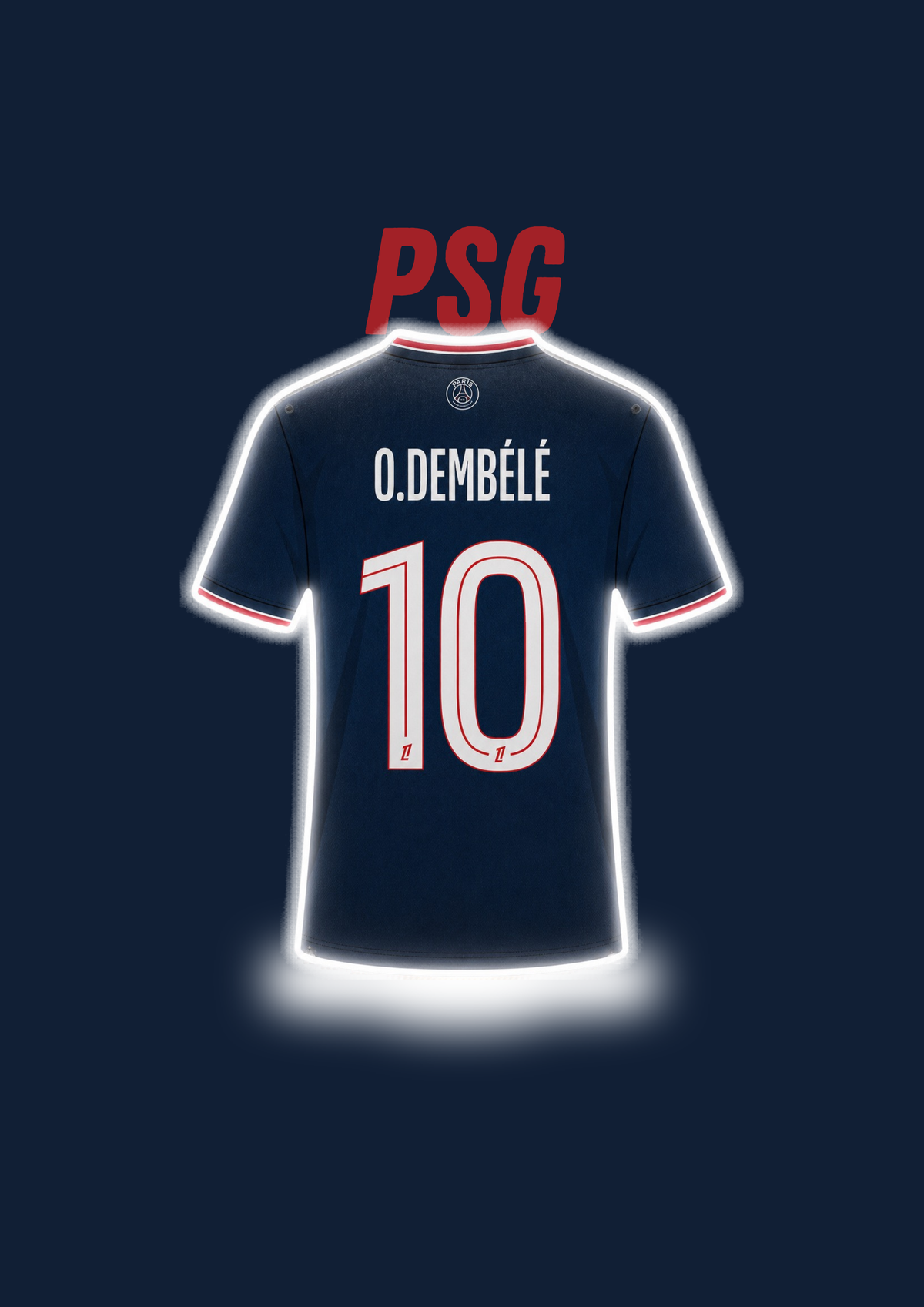 Néon led Maillot Paris SG